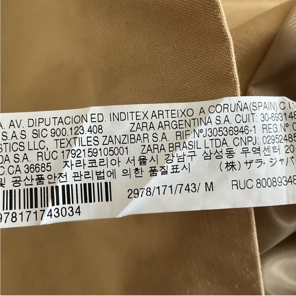 NWT ZARA Rustic Oversized Blazer, Linen-Blend - Picture 10 of 14